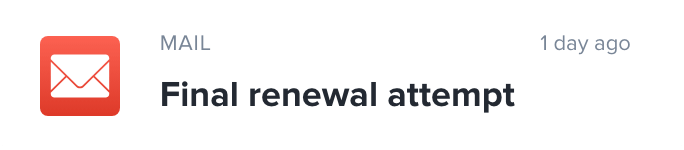 Final renewal attempt